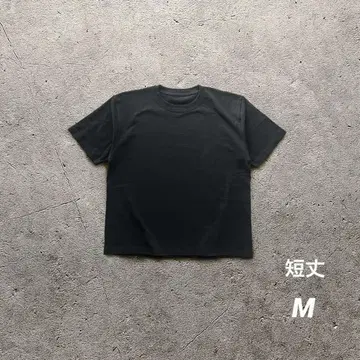 [ 크롭T셔츠 ] 블랙 무지T 박스T셔츠 Y2K M사이즈