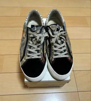 [ 새상품급 ] 골든구스 슈퍼A마켓 별주 보태니컬 무늬 스니커즈