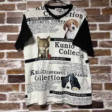 KUNIO COLLECTION 쿠니오 컬렉션 티셔츠 애니멀 무늬