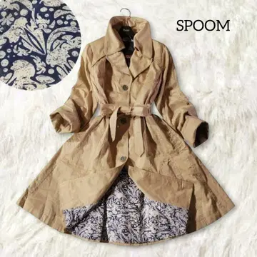SPOOM 스푸므 트렌치코트 자켓 아우터 베이지 미들 기장