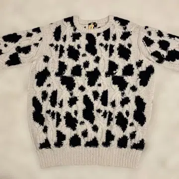 드로어 Drawer 니트 울 핸드케이블 블랙 화이트