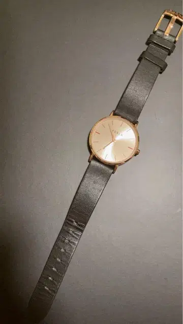 FURLA 손목시계 핑크 골드 블랙 밴딩