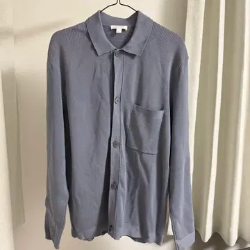 COS 그레이 가디건 포켓 부착