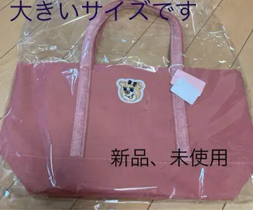 [미사용 새상품] 페이러 올드 테디 와펜 토트백 대 핑크