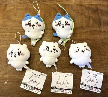 치이카와 봉제 인형 5개 세트 하치와레