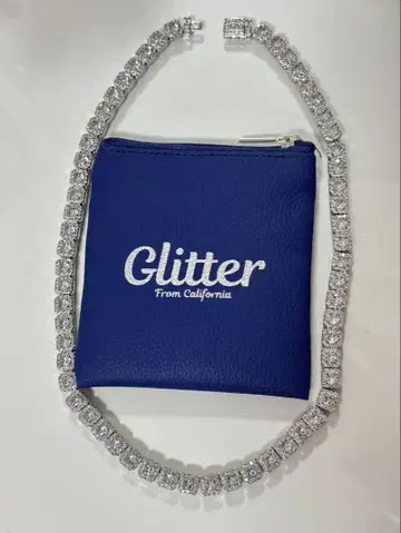 glitter 글리터 테니스 체인 목걸이