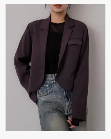 어반 리서치 크롭 테일러드 자켓