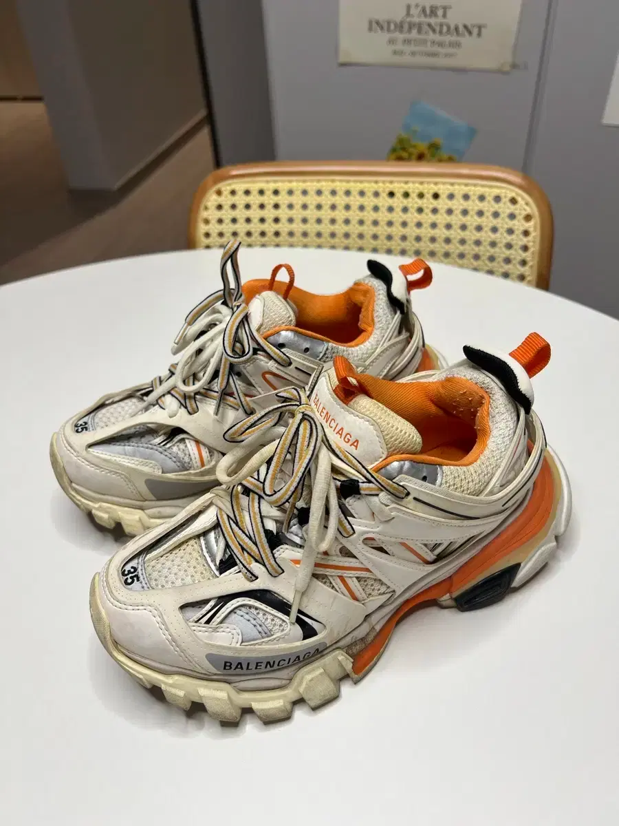 Balenciaga Track White/Orange Size 35