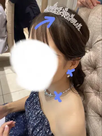 STELLA BRIDAL 실버 크리스탈 티아라