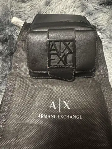 Armani Exchange 접이식 지갑 블랙