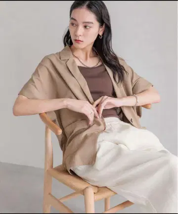새상품급 LOWRY FARM 바스켓 자켓 SS 베이지