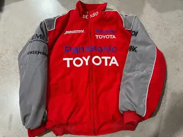 TOYOTA F1 레이싱 자켓 자수 충전솜 자수 로고 디자인 점퍼