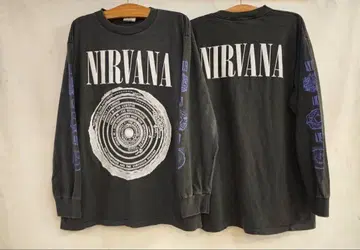 NIRVANA 롱 슬리브 T셔츠 L