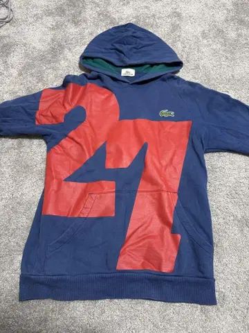 LACOSTE 후드 부착 후드티