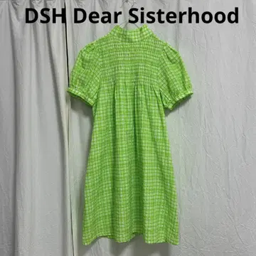 새상품 DSH Dear Sisterhood 디어 시스터후드 체크 원피스