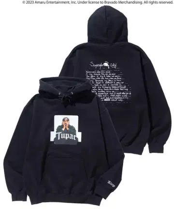 Tupac x X-Large 후드티 블랙