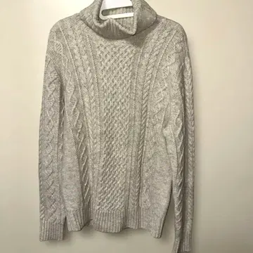 ESTNATION 에스트네이션 케이블 니트 터틀넥 니트