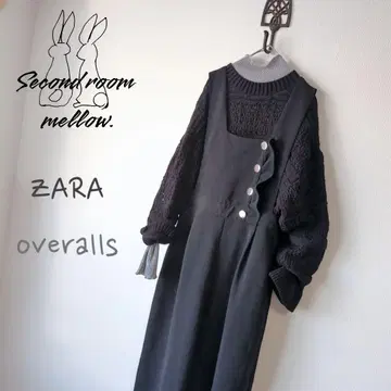 ZARA 자라 골드 버튼 프릴 살로펫 L 사이즈 빅 사이즈