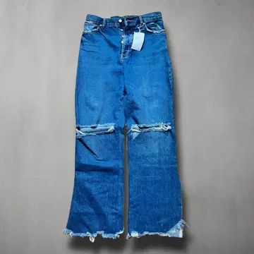 ZARA 자라 TRAFALUC 데미지 플레어 데님 팬츠 36