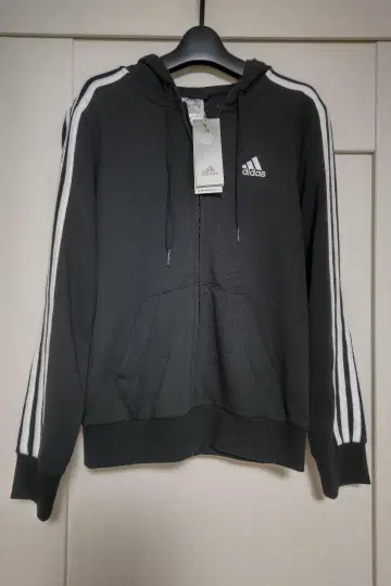 [ 새상품 ] 택 포함 adidas 후드 부착 풀 집업 후드티 L