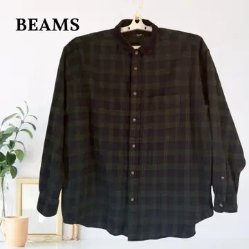 zB1029 [ L ] BEAMS 코듀로이 박스 실루엣 셔츠