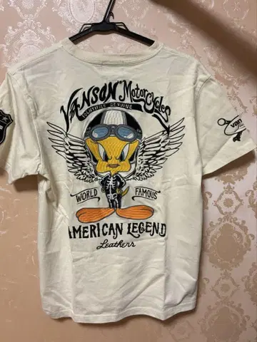 Vanson 반팔 티셔츠 콜라보 M 사이즈