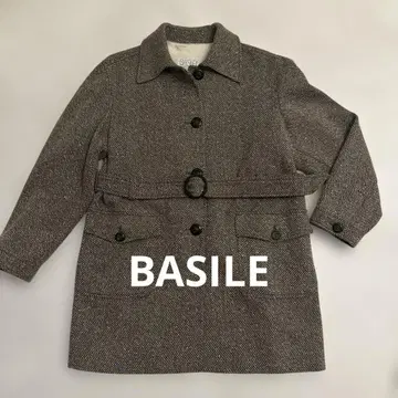 [새상품급] BASILE 바질레 울 자켓 볼륨 옷깃 루즈핏 실루엣