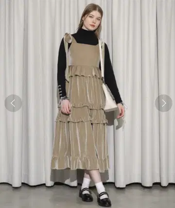 idem velour ribbon tiered onepiece