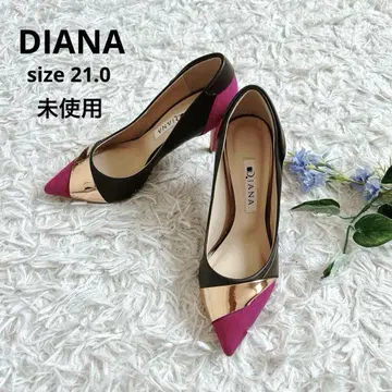 컨디션 최상 DIANA 다이애나 이소재 컬러 블로킹 펌프스 스몰 핑크