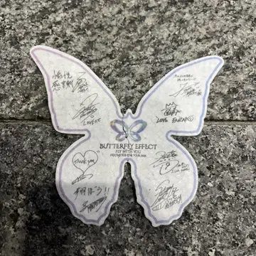 BUTTERFLY EFFECT 사인 포함 나비형 아이템