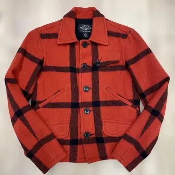 Polo Jeans Co. 체크 무늬 피코트 S
