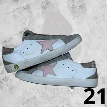Golden Goose Pink Star Silver Heel 21cm