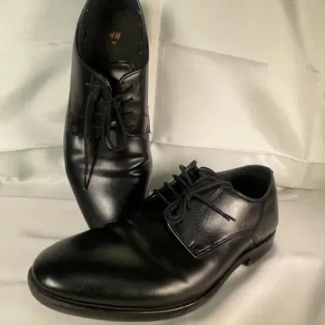 가죽 신발 25cm 비즈니스 드레스 블랙 플레인토 H&M 가죽 신발