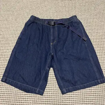 그라미치 빔즈 데님 숏팬츠 허리 조절 가능 L
