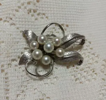 펄 SILVER 브로치