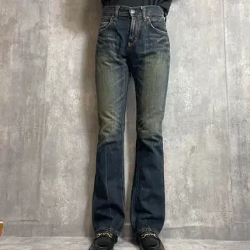 00s Y2K Wrangler W04712 부츠컷 히게 허니컴