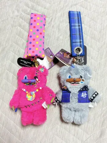 햄곰 펑크 햄곰 캔디 스트랩 포함 마스코트 키체인