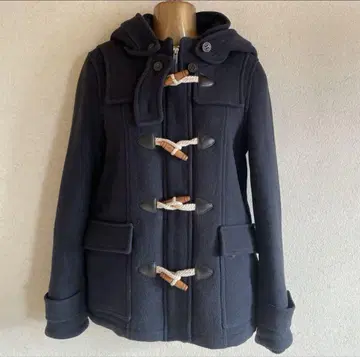 MOUSSY 더플 코트 S 블랙 네이비 충전솜