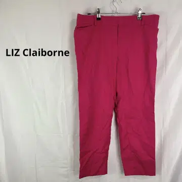 리즈 클레이본 LIZ Claiborne 스트레치 팬츠 핑크 비비드