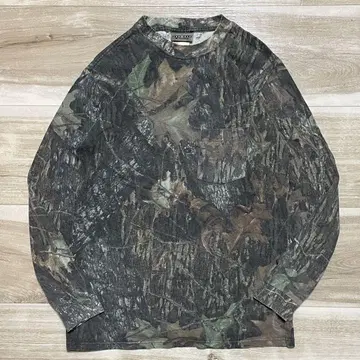 [M] 00s Mossy oak 리얼트리 카모플라주 긴팔 T셔츠