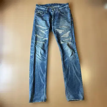 TWT 데미지 스트레이트 데님 사이즈 S-32