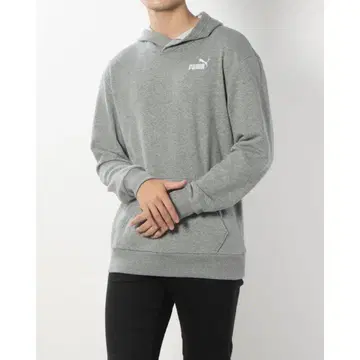 PUMA 그레이 후드 부착 후드티