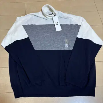 택 포함 새상품 UNIQLO 메리노 블렌드 터틀넥 스웨터 XL