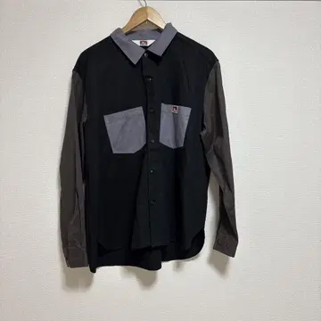 BEN DAVIS 긴팔 셔츠 블랙 그레이