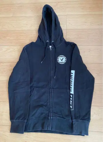American Eagle 집업 후드티 블랙