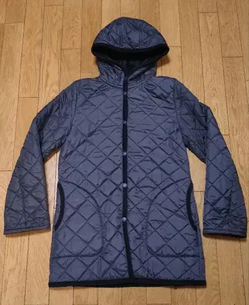 [ 새상품급 ] LAVENHAM 퀼팅 자켓 보아 속기모 M 네이비