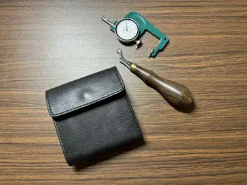 이탈리아 가죽 마르고 블랙! 플랩 지갑!