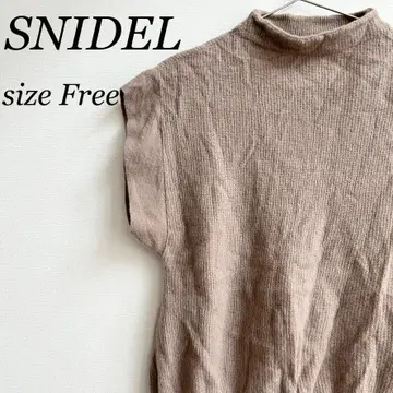 SNIDEL 스나이델 썸머 니트 F 슬리브리스 여성용 프리