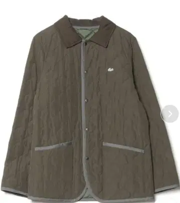 라코스테 퀼팅 자켓 올리브 그린