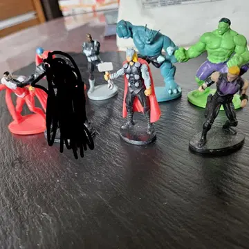 MARVEL 어벤져스 미니 피규어 7개 세트 마블 아메리칸 코믹스
